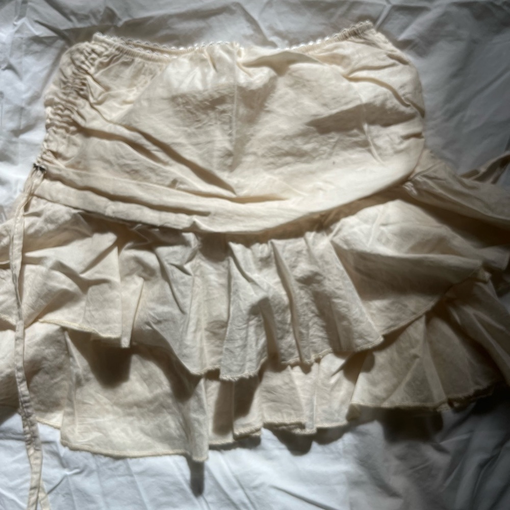 Vintage fairycore white miniskirt